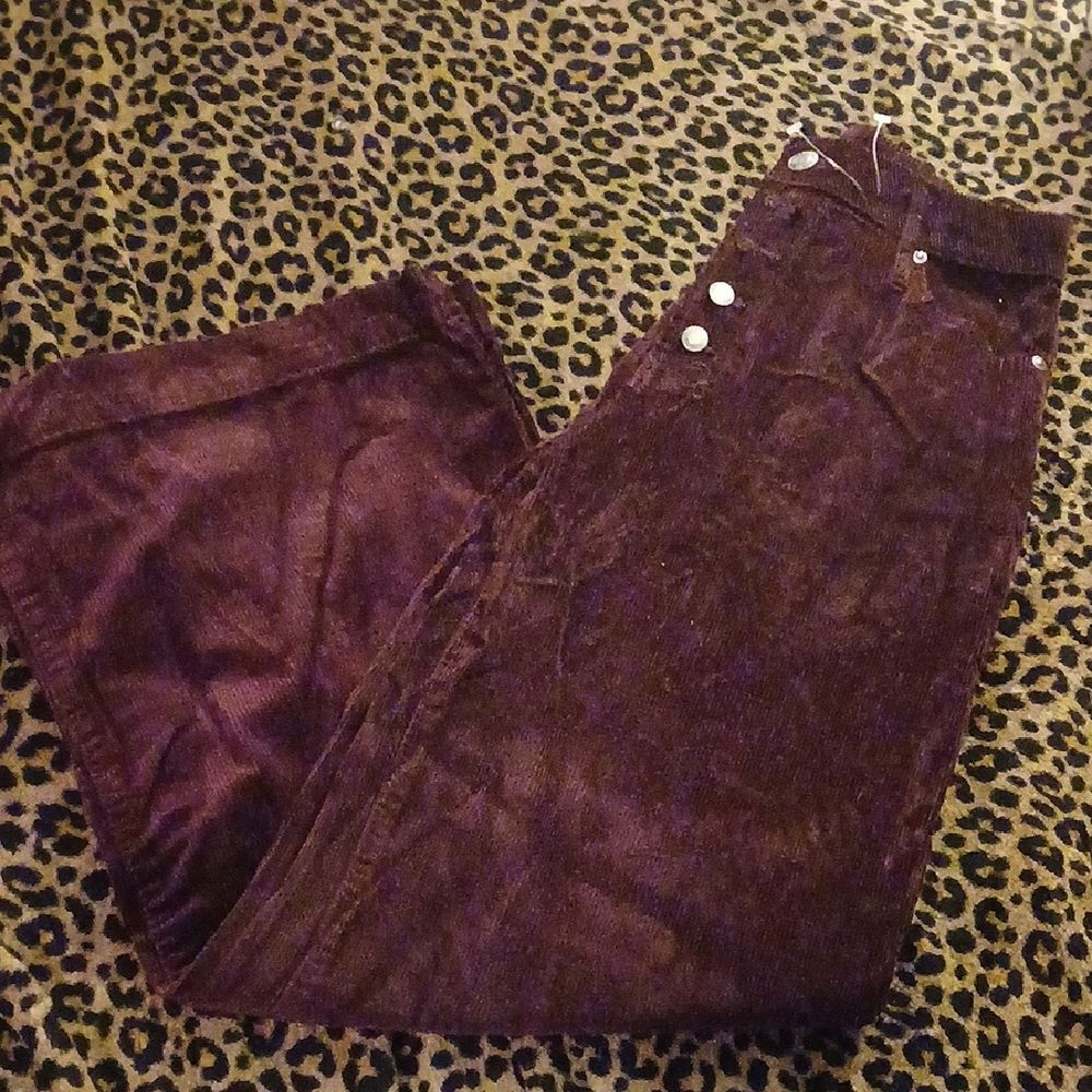 Time and Tru High Rise Wide Leg Corduroy Womens Size 2 New